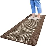 サンコー ズレないキッチンマット おくだけ吸着 キッチンマット60×180cm ブラウン KG-03 サンコー ズレないキッチンマット おくだけ吸着 キッチンマット60×180cm ブラウン KG-03